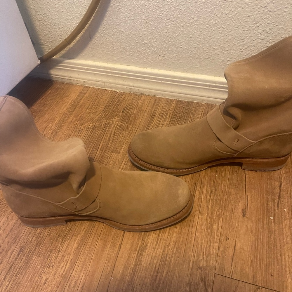 Frye Tan Leather Boots 8.5B - Picture 3 of 4